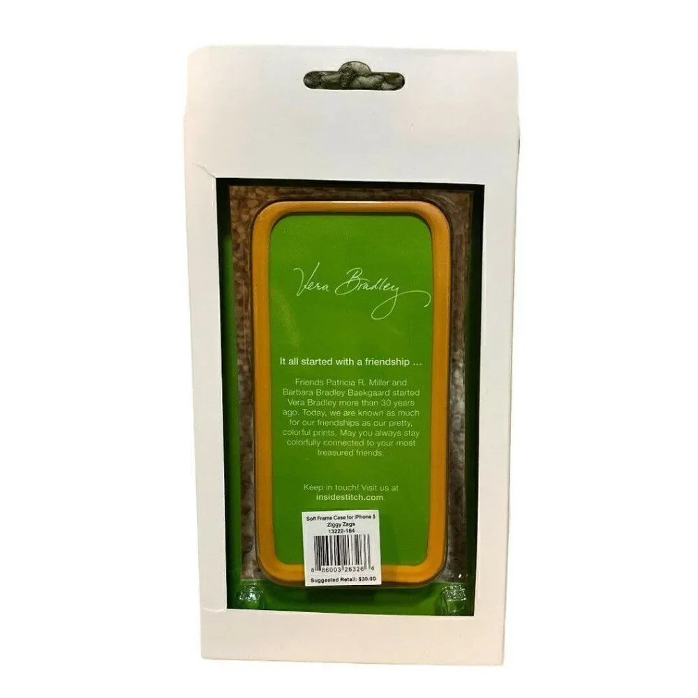 Vera Bradley ZIGGY ZAGS Soft Frame Case iPhone 5